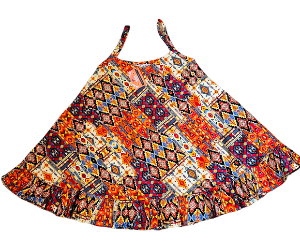 Zuri Ankara Strap Dress