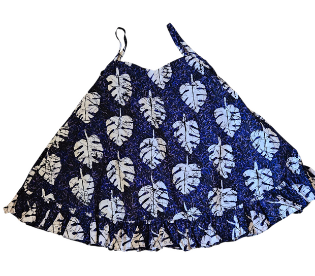 Tropical Monstera Strap Dress