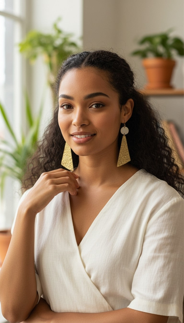 Amani Triangle Earrings