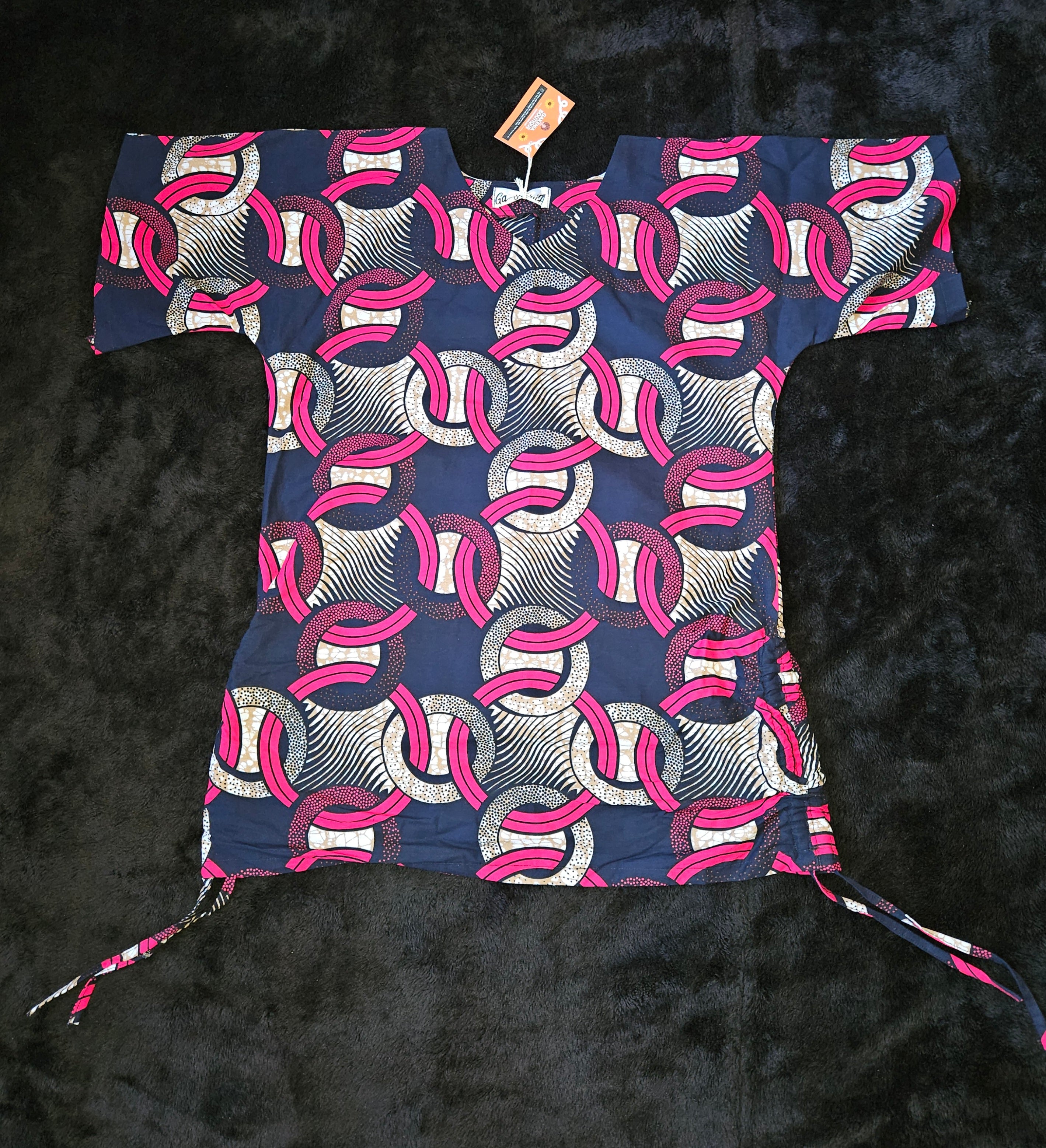 Pink Harmony Print Shirt Dress