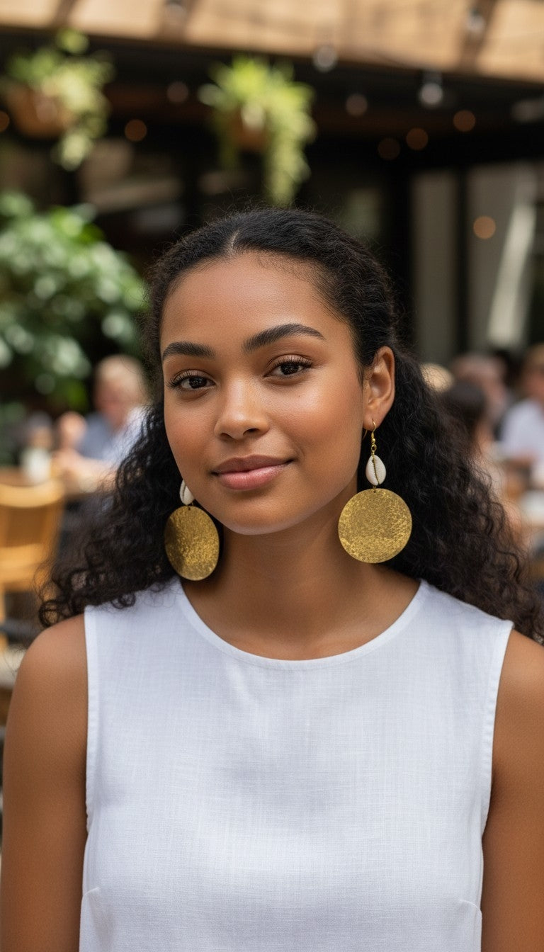 Duara Disc Earrings