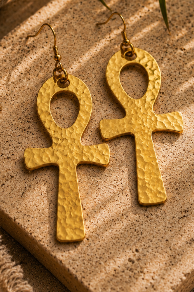 Earrings - Ankh