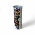 MIDNIGHT SAFARI ZEBRA TUMBLER — IVORY EDITION