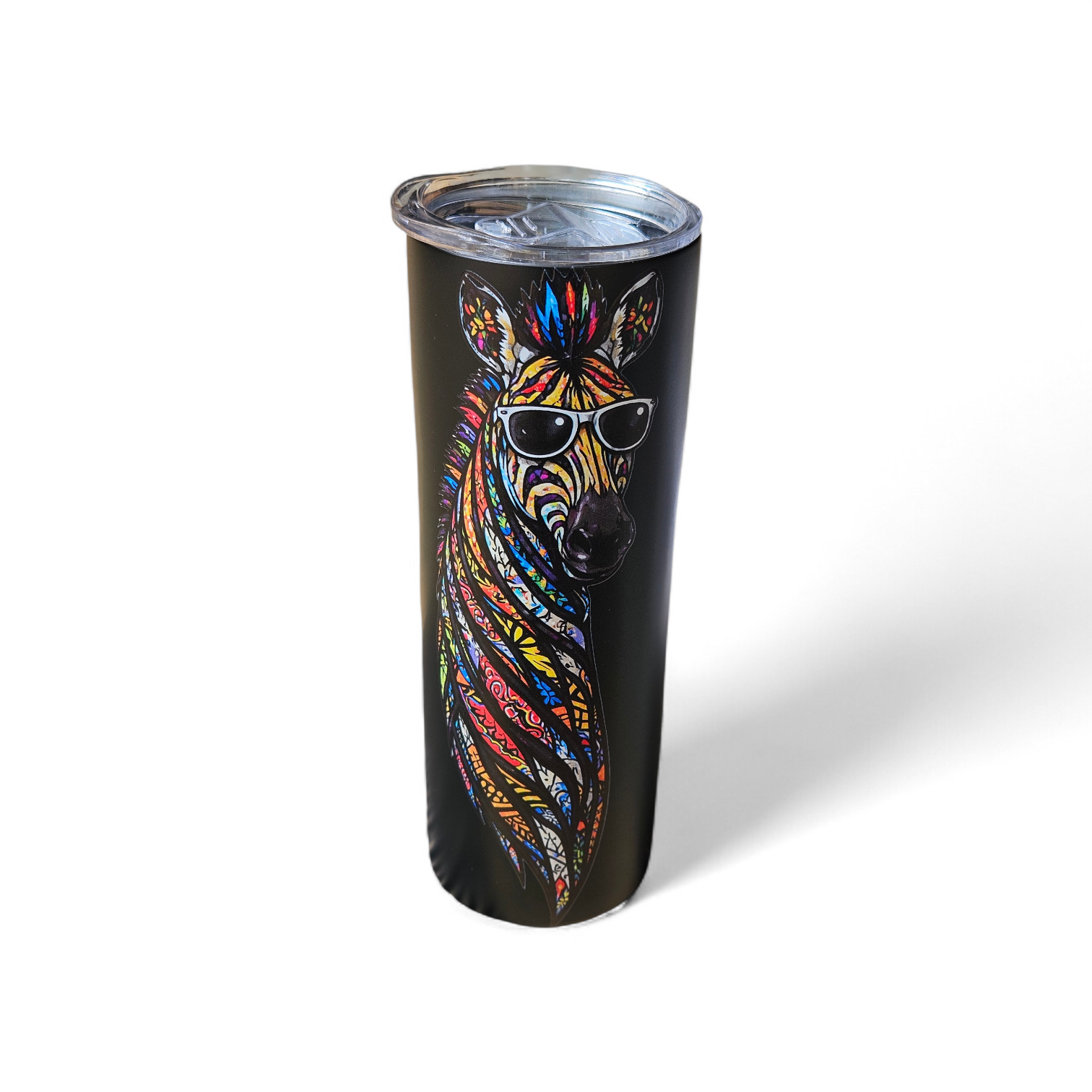 MIDNIGHT SAFARI ZEBRA TUMBLER