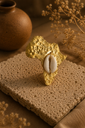 Ring - Africa Cowrie Statement