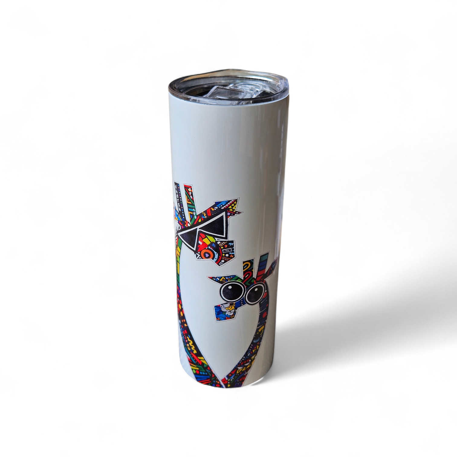 URBAN TRIBE GIRAFFE TUMBLER — IVORY EDITION