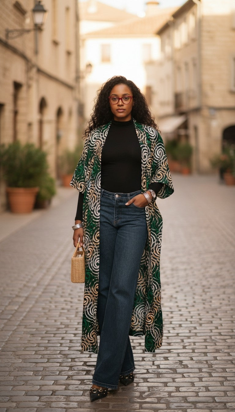 Zuri Swirl Kimono