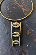 Zuri Triple Cowrie Neck Piece